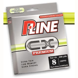 P-Line CX Preminum Fluorocarbon Flourescent Green 300yd 8lb